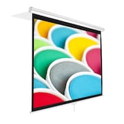 SONICBOOM Universal 72-Inch Roll-Down Pull-Down Manual Projection Screen - 42.5 in. x 56.6 in. Matte White SO4013